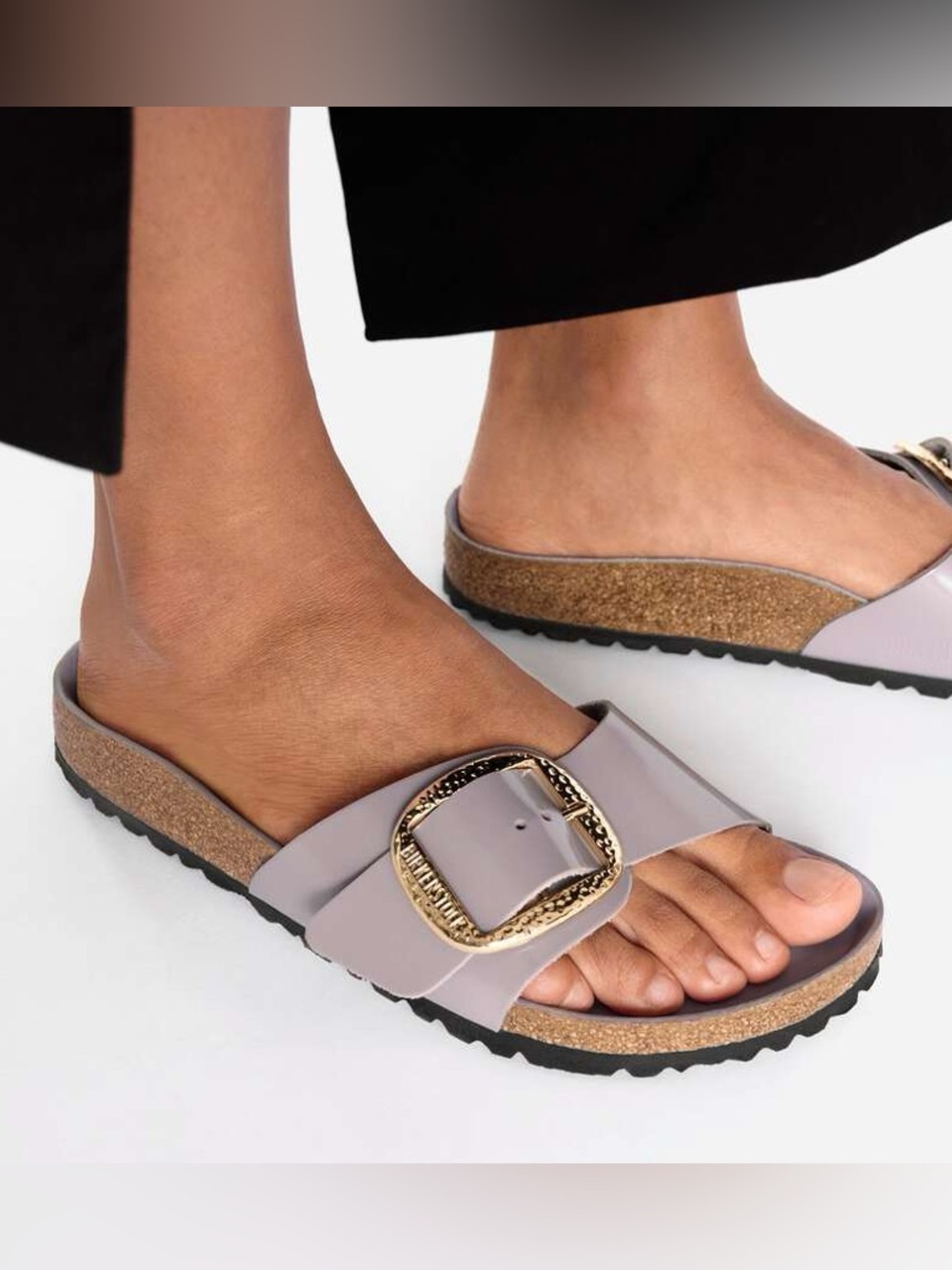 Birkenstock Madrid Gold Buckle Sandals - Picture 4 of 14